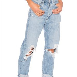 AGOLDE High Rose Loose Fit in Fall Out